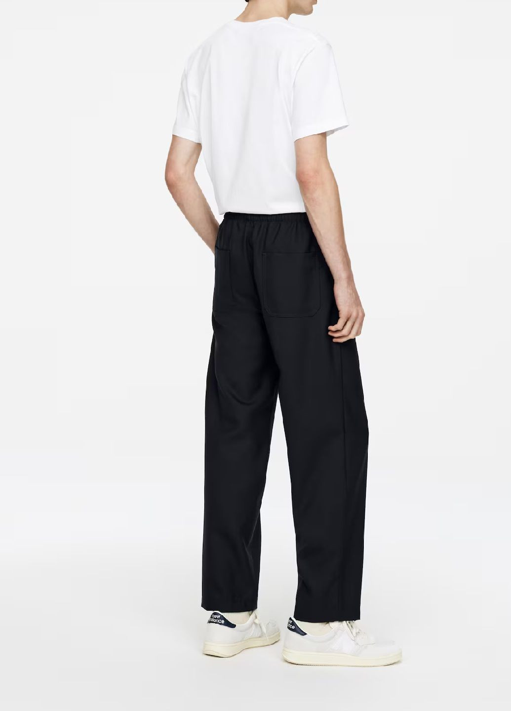 Темно-синие кэжуал демисезонные брюки Arket