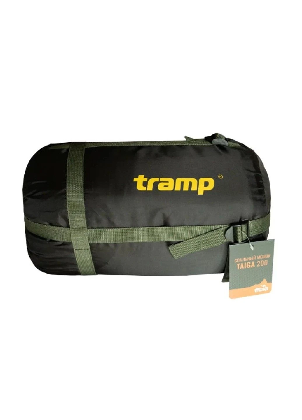 Спальний мішок Tramp Taiga 200 Оливковий (Правосторонній) No Brand (331639841)