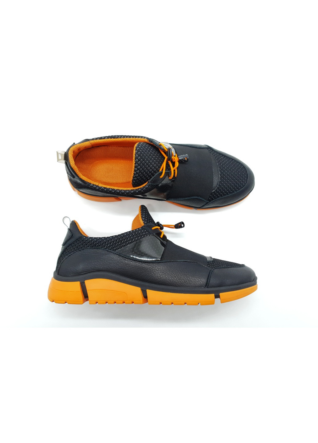 Черные мужские кроссовки черные кожаные g-19-2 27,5 см (р) Gross