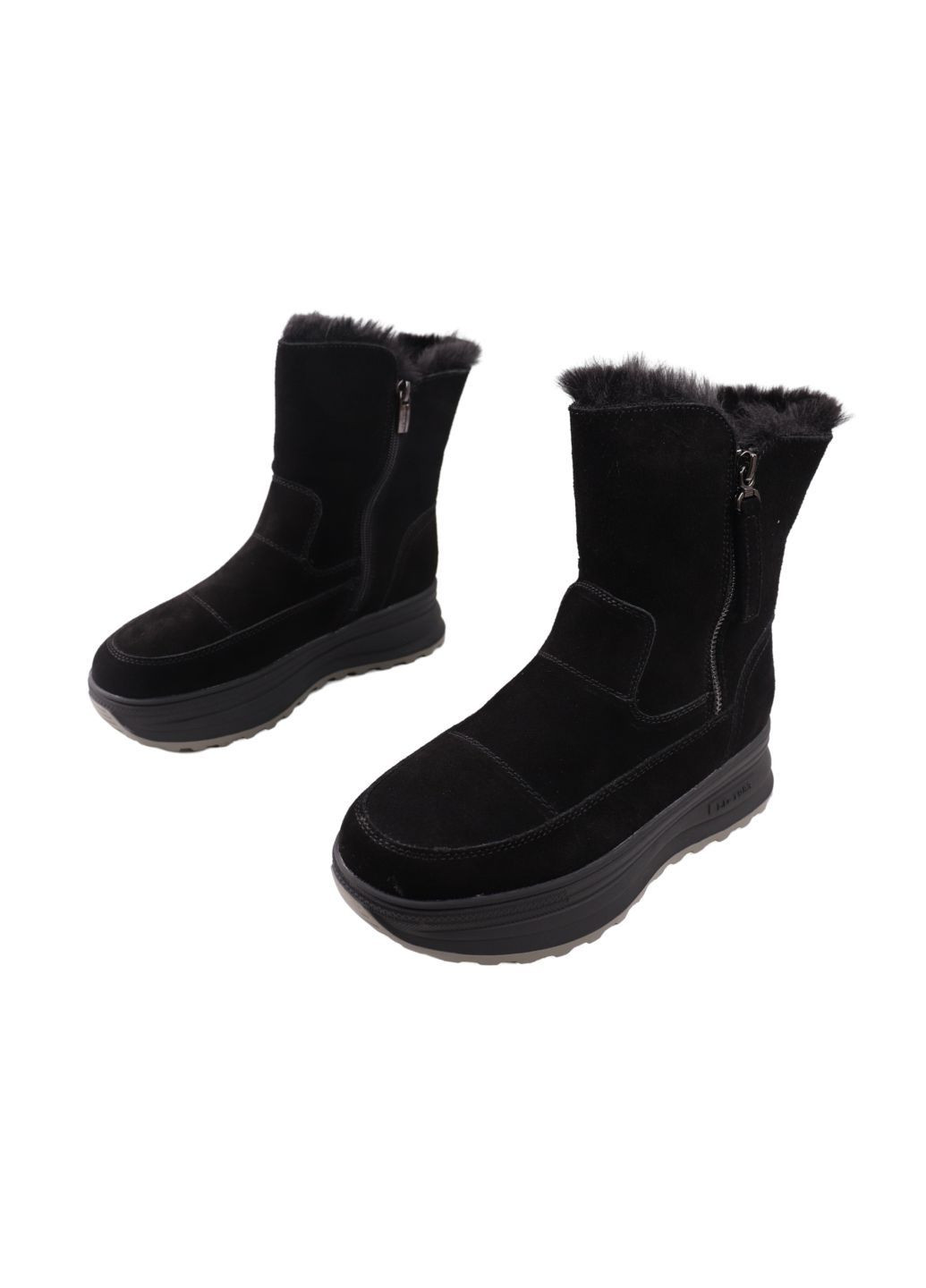 ботинки женские черные натуральная замша Lifexpert