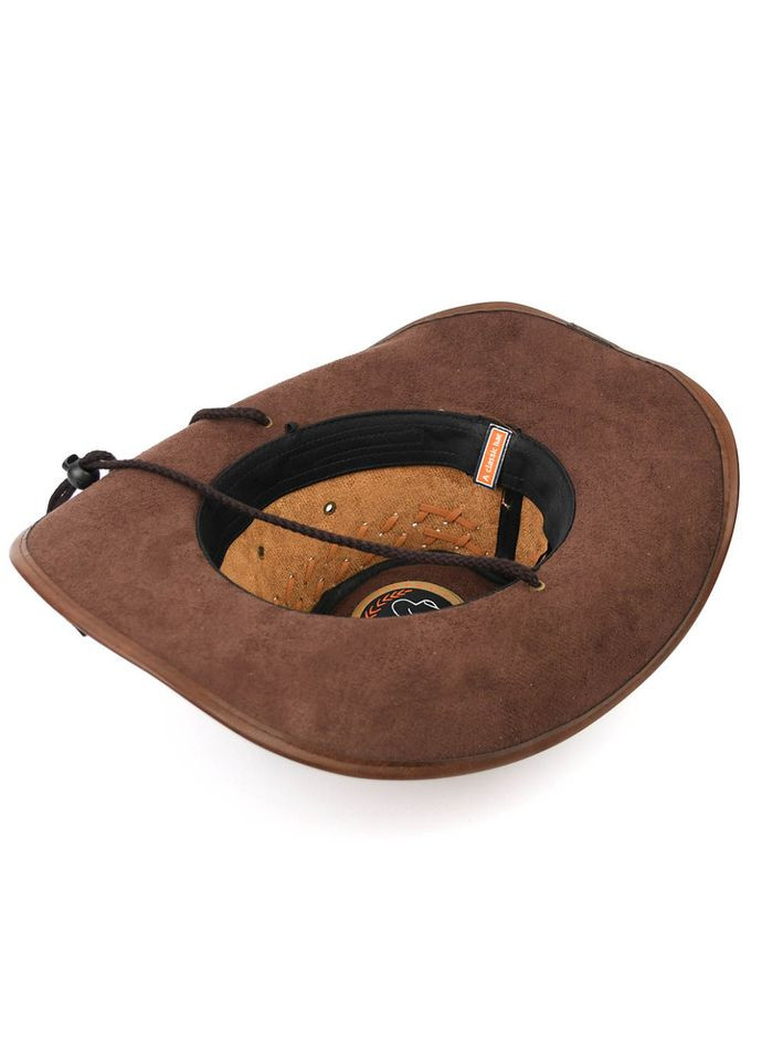 Классическая ковбойская шляпа ht-st3-rb1 из эко (веган) кожи нубук Bexhill (336182120)