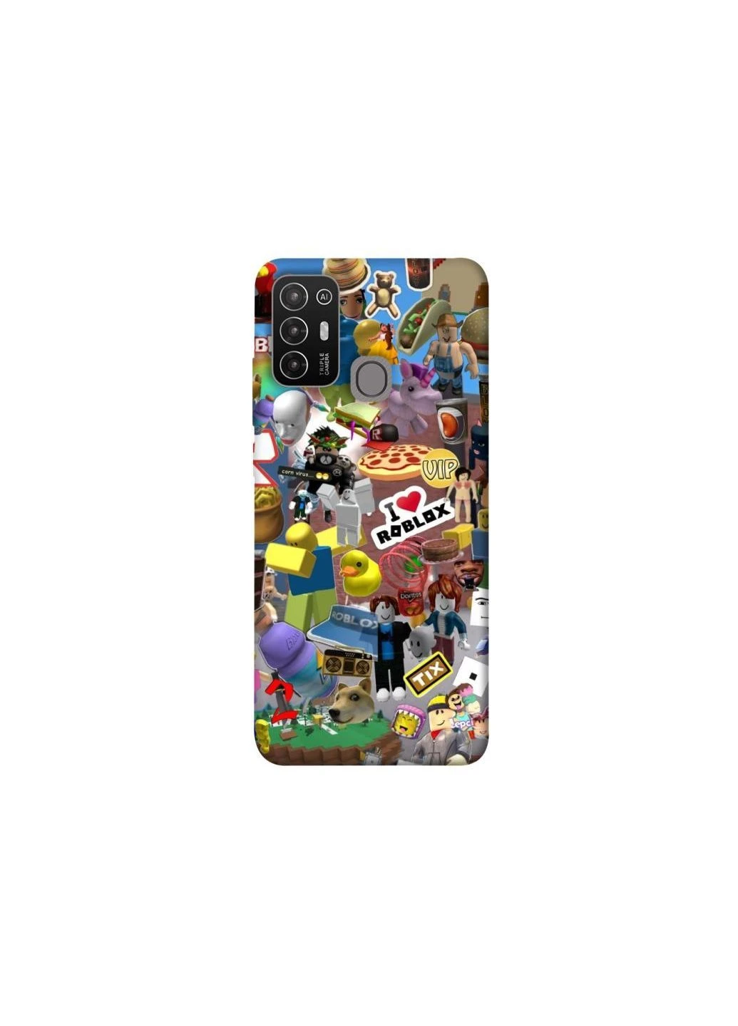 Чехол на ZTE Blade A52 Roblox collage ver.5 Frontalka (376076919)