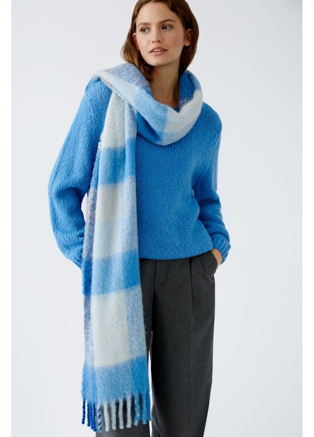 Шарф жіночий 89974 0503 Блакитний Oui (306708756)