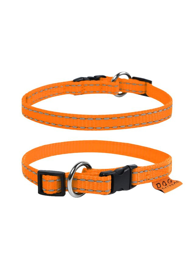 Нашийник з нейлону регульований (ширина 10мм, довжина 20-30см) помаранчевий Dog Extreme (322002281)