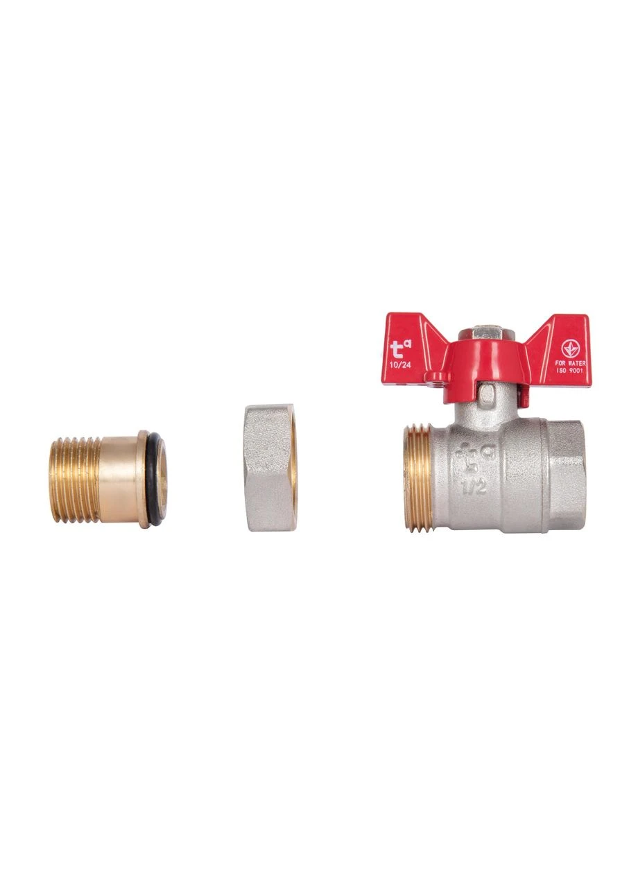 Кран шаровый "Американка" Standart прямой 1/2" ВН SD220W15 Thermo Alliance (397091254)