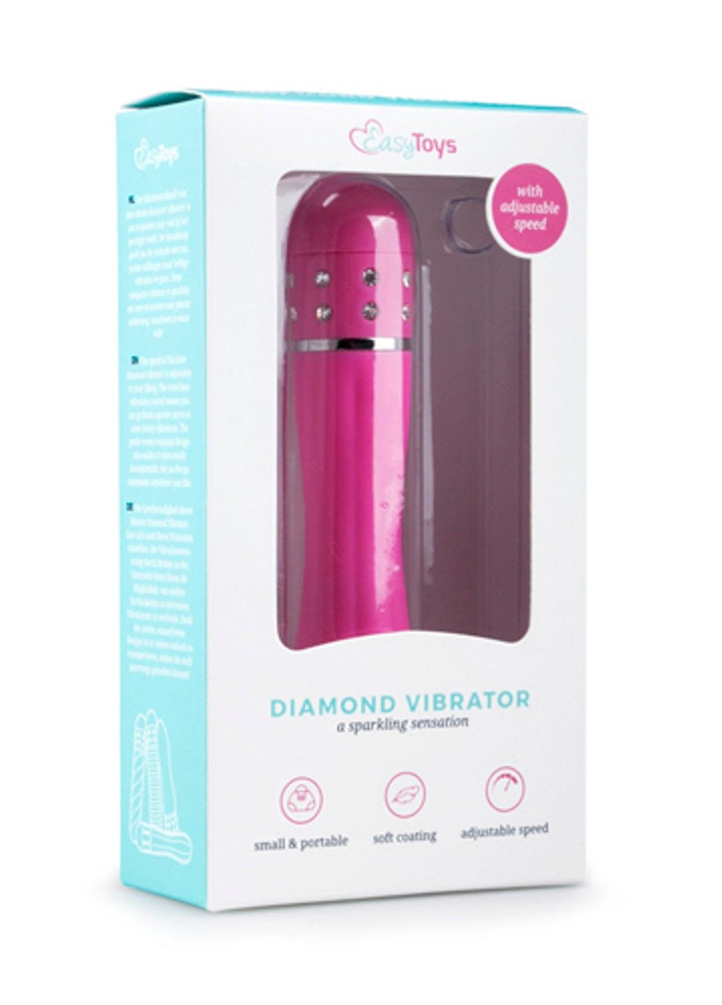 Вибратор Love Diamond Vibrator розовый, 11 см EasyToys (290851058)