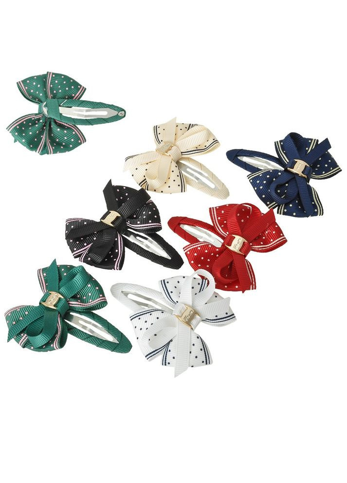 Заколка тік-так для волосся з бантом(12шт) 13664 No Brand (347243117)