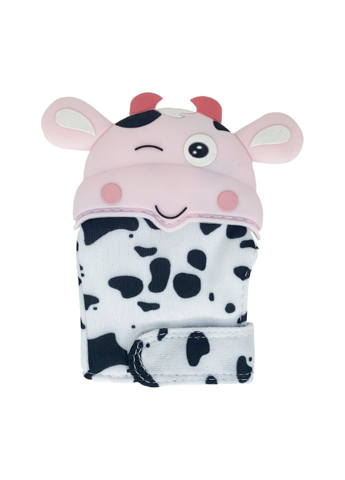 Прорезыватель перчатка "Коровка" MGZ 0405(Pink) на липучке Megazayka (363204232)