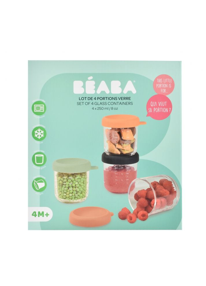 Набор контейнеров для хранения 4 шт. (4х250 мл), ст. 914009 Beaba (369489939)