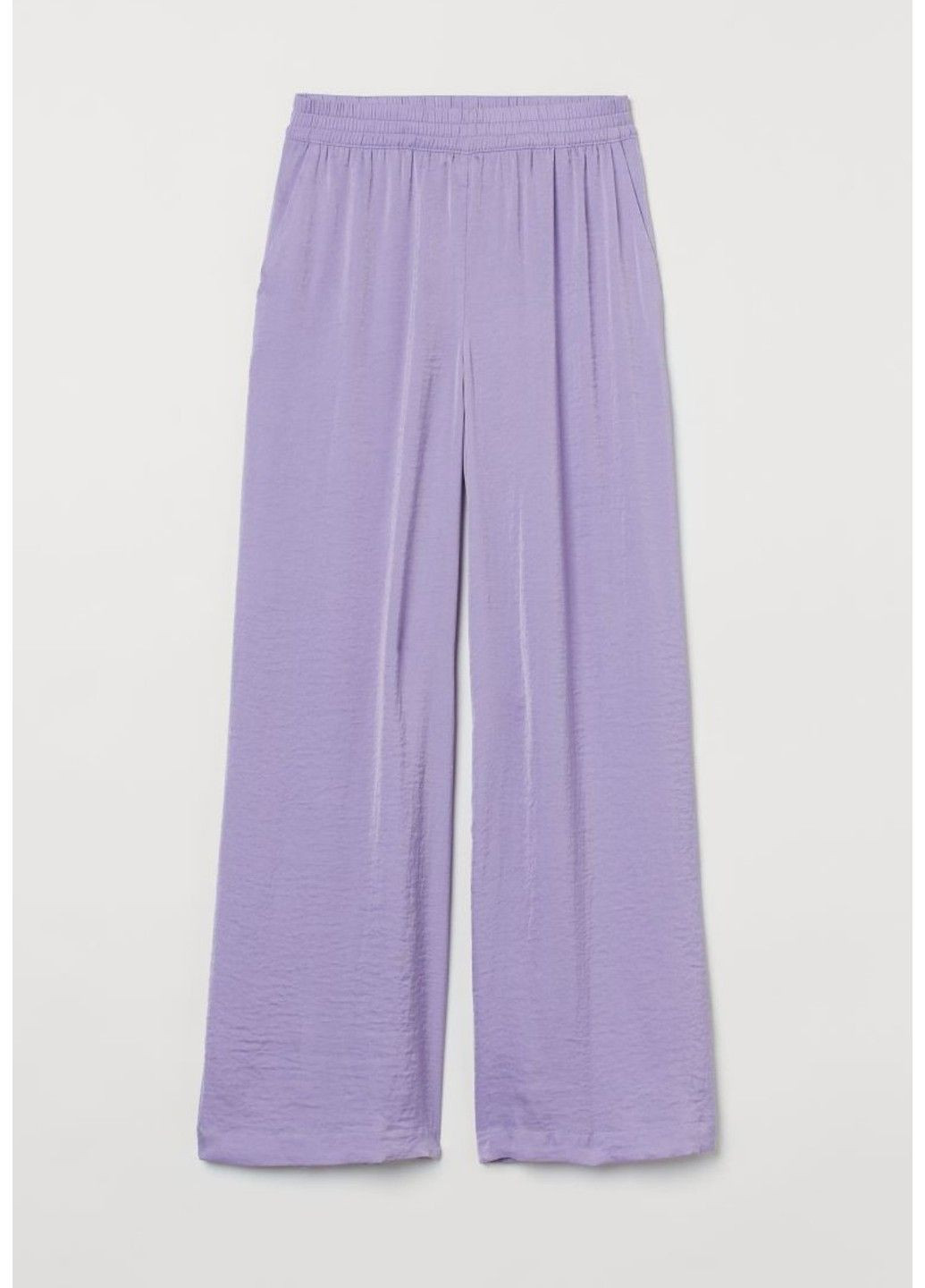 Жіночі атласні штани Н&М (57110) S Фіолетові H&M (293621316)