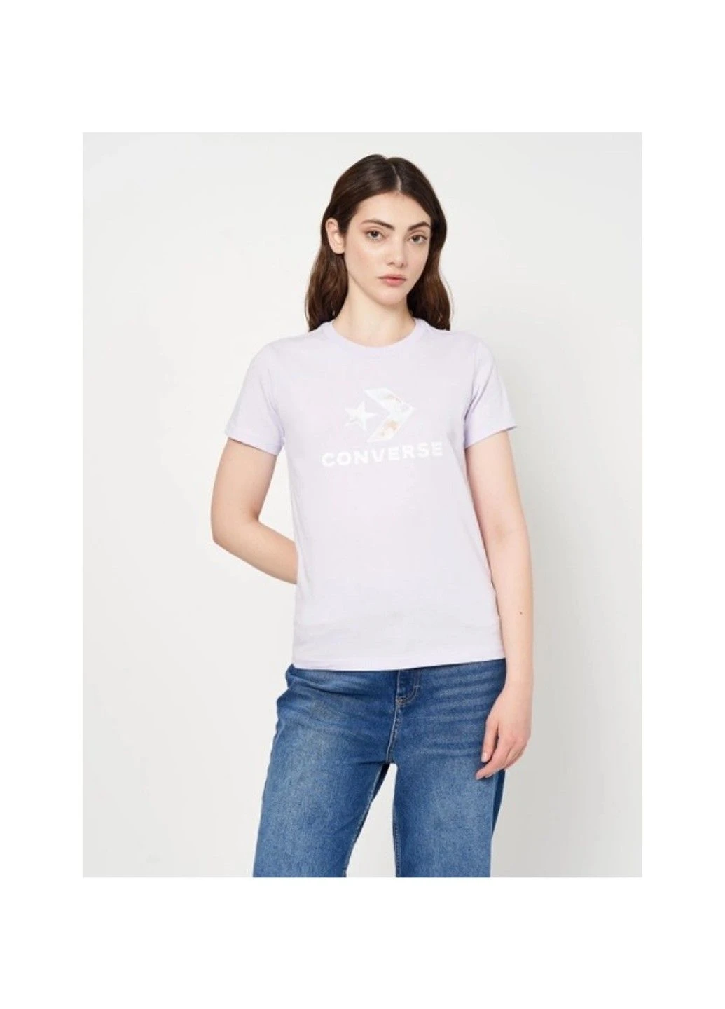 Футболка жіноча Star Chevron Tee Vapor Violet 10024538-533 Converse - (391382638)