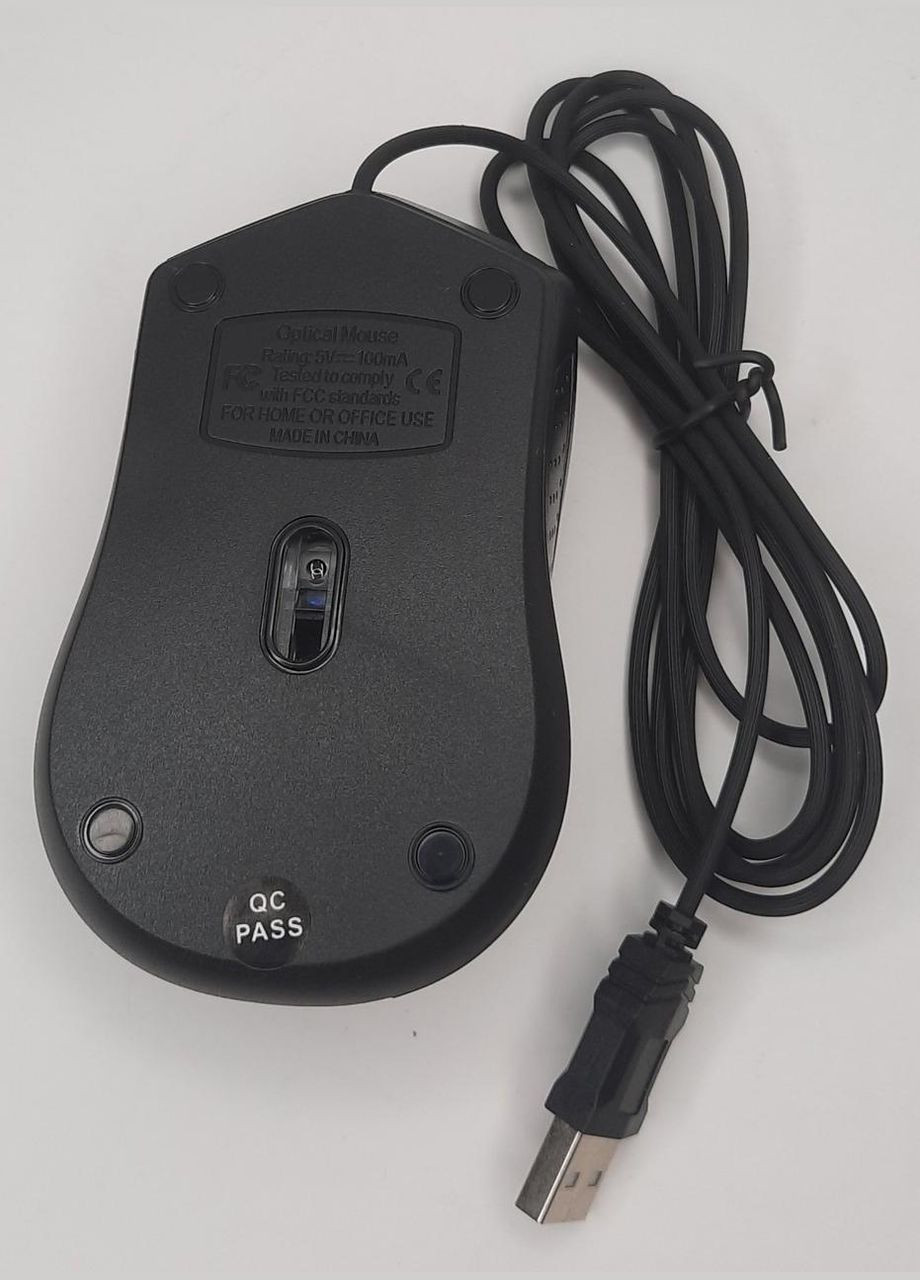 Компьютерная оптическая мышь ведущая USBсоединение черная SC151 No Brand (315141134)