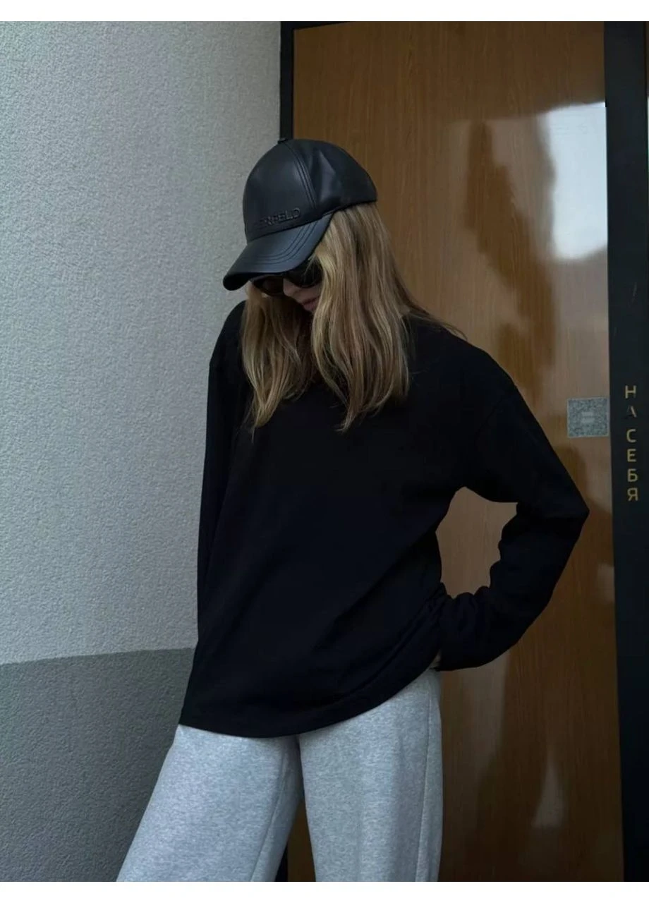 Базовый лонгслив свободного кроя No Brand (351391674)
