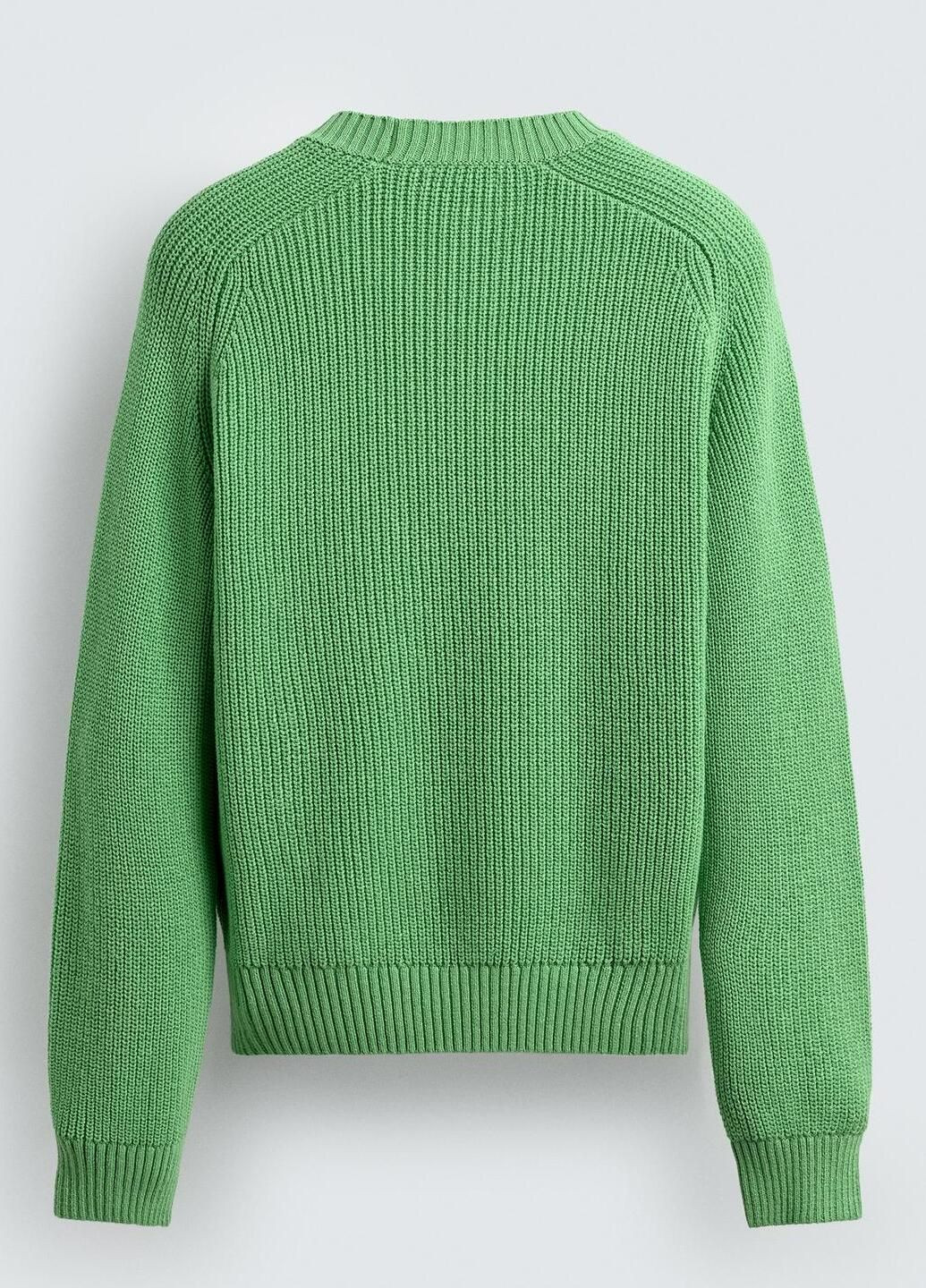 Зелений демісезонний светр Zara