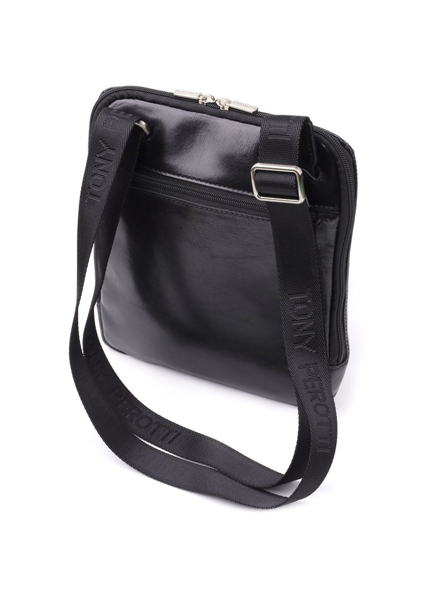 Чоловіча сумка через плече з гладкої натуральної шкіри 20855_1 (9137-20 nero) Tony Perotti (362046815)