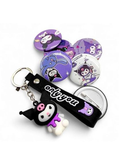 Рюкзак школьный Sanrio Куромы розовый для младших школьников с анатомическими лямками и карманами. ProDobro (367092624)