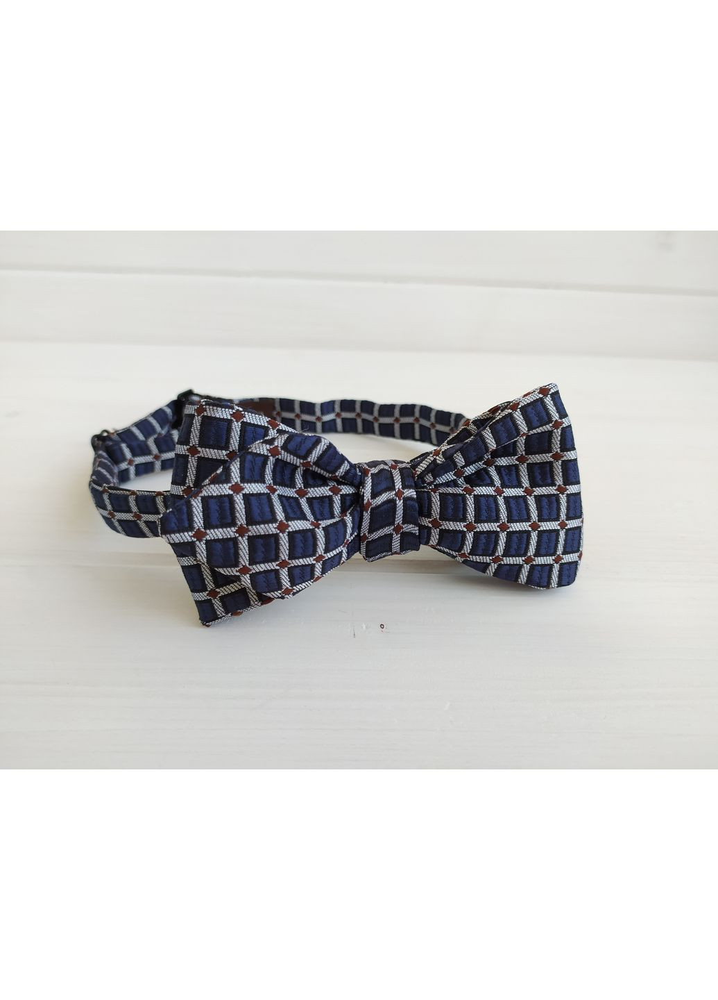 Синяя бабочка самовяз в клетку Major Style (366036911)