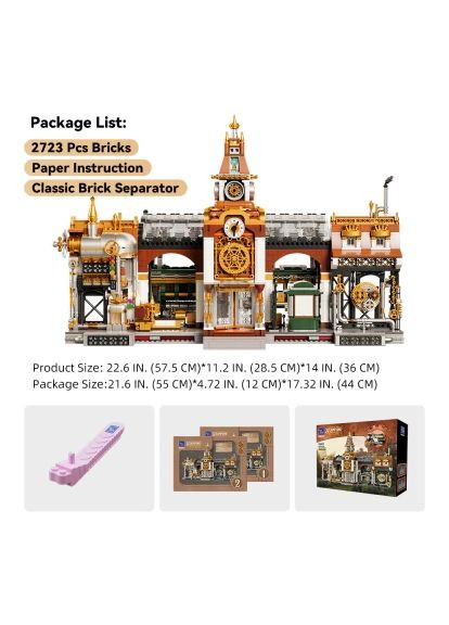 Конструктор Original - Steampunk Залізнична станція в стилі стімпанк (85007) Pantasy Original - Steampunk Залізнична станція в стилі ст (366696160)