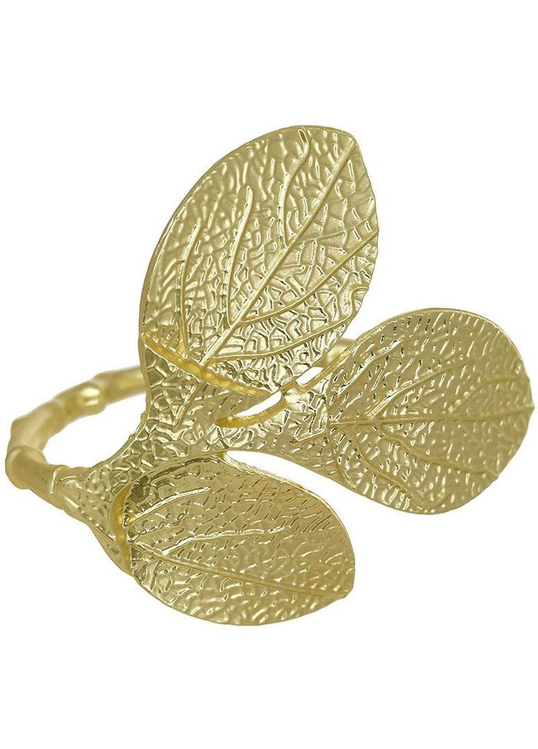 Комплект колец для салфеток Table-Shine металлические 6 штук для сервировки стола праздничные кольца золотые Bona (368988095)