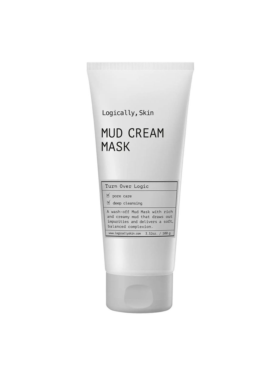 Крем-маска для глубокой очистки пор Mud Cream Mask, 100 мл Logically, Skin (305571477)