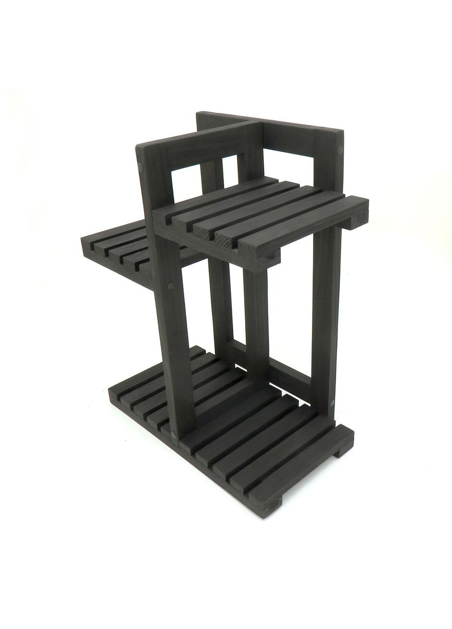 Підставка для квітів з дерева Келуш 2 венге (ЦВТ-206012) No Brand (328227851)