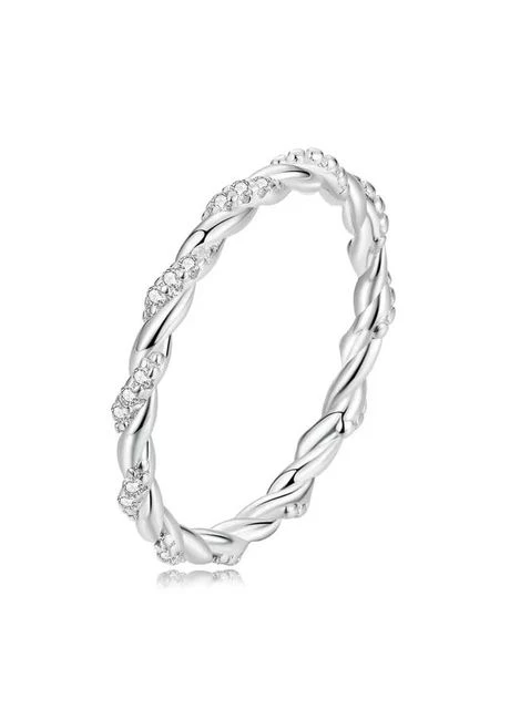 Серебряное кольцо "Переплетение судьбы" No Brand (362177009)