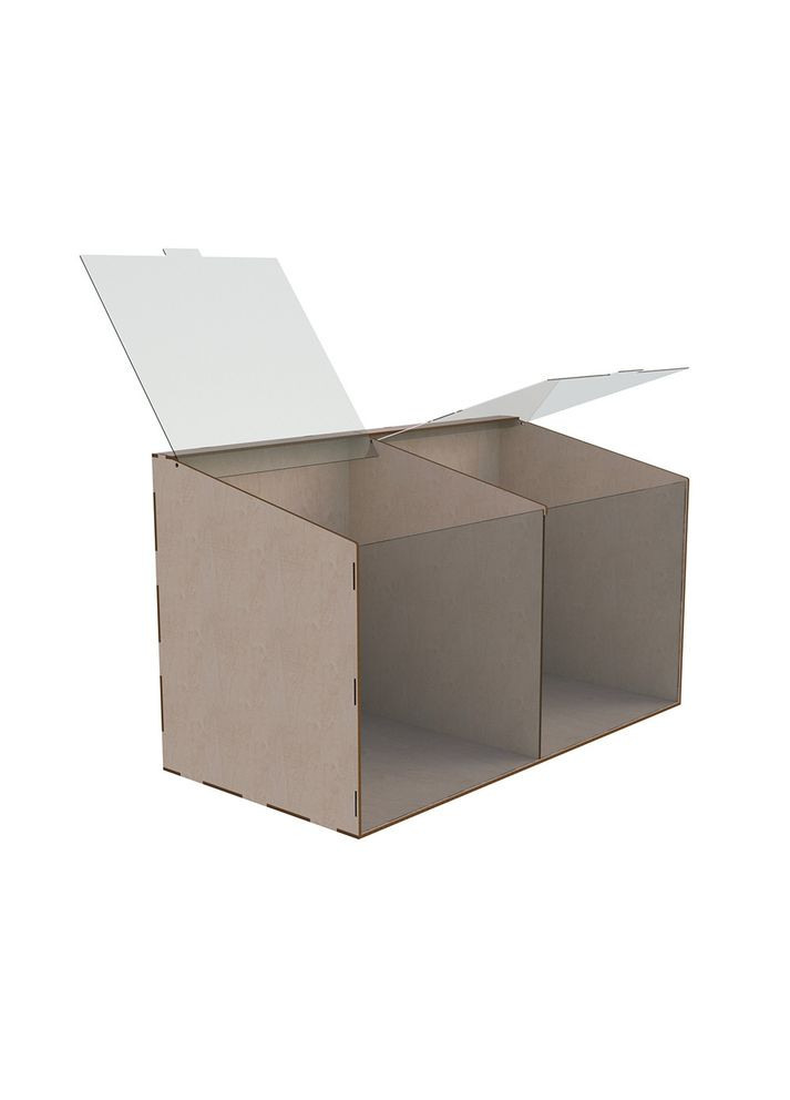 Диспенсер для конфет, снеков, орехов, крупы на 2 ячейки Ekostar (366599704)