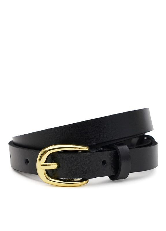 Жіночий шкіряний ремінь 110v1genw45-black Borsa Leather (322189742)