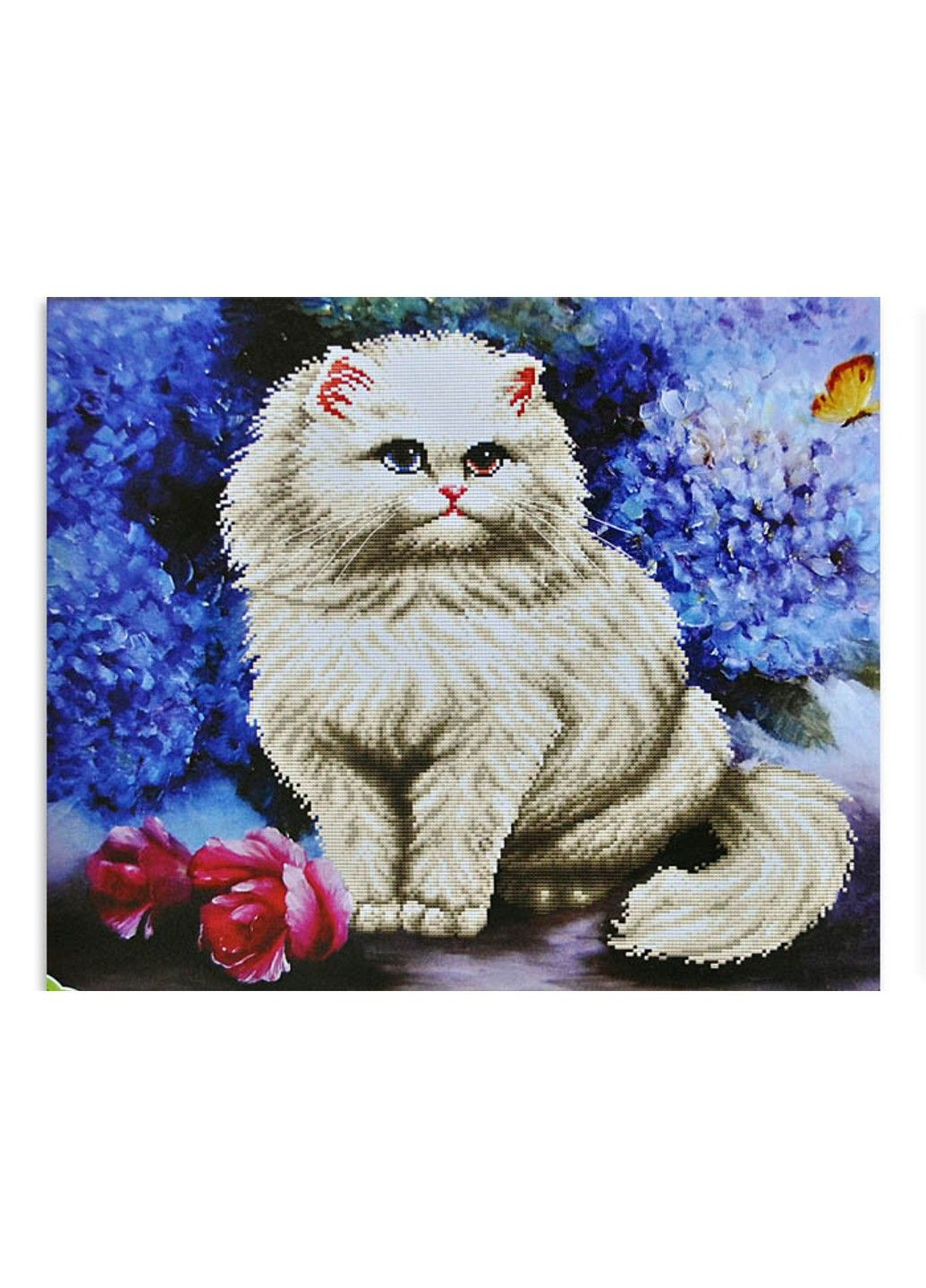 Набір для вишивання хрестиком Кіт перський 63х54 см канва №11 197339 No Brand (333165371)