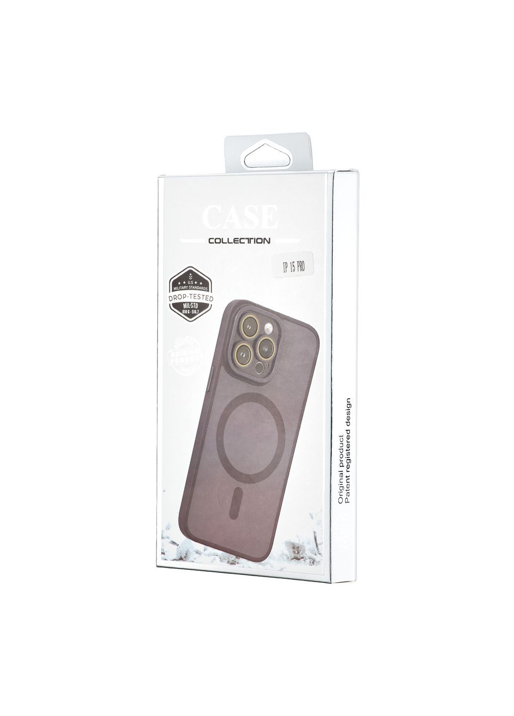 Чохол Silicone Matte Protected Camera with MagSafe Purple Case iPhone 15 Pro (301088180)