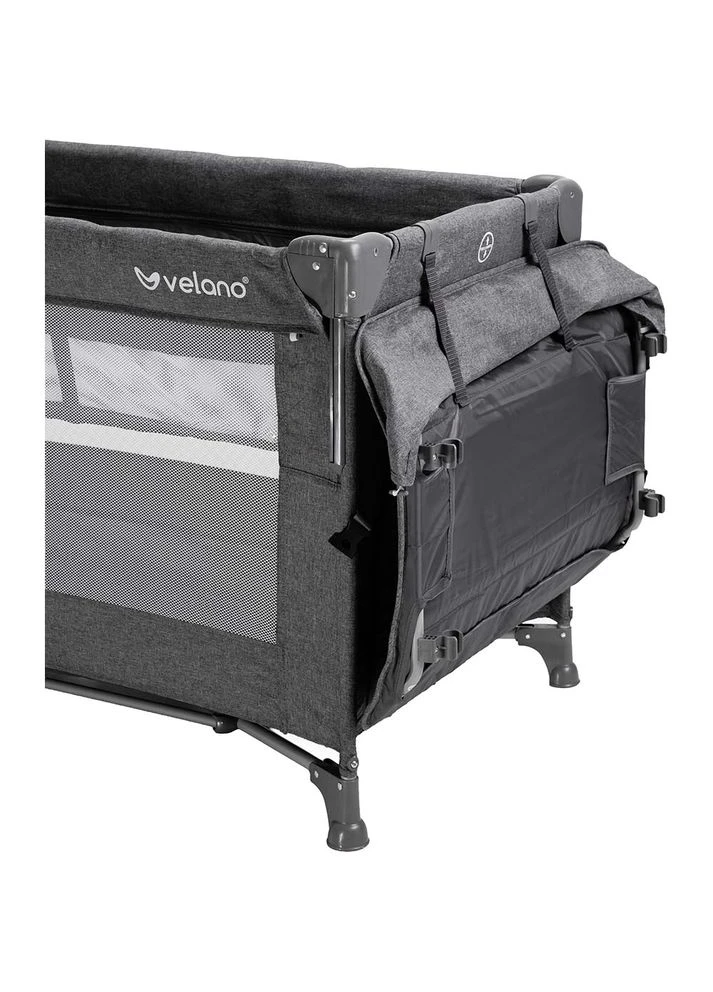 Ліжечко-манеж Tino Dark Grey (46160) Velano (382606716)
