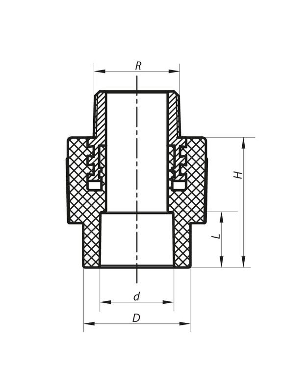 Соединительная муфта ЗР 32x3/4M PPR K0098.PRO (KP0117) KOER (321205415)