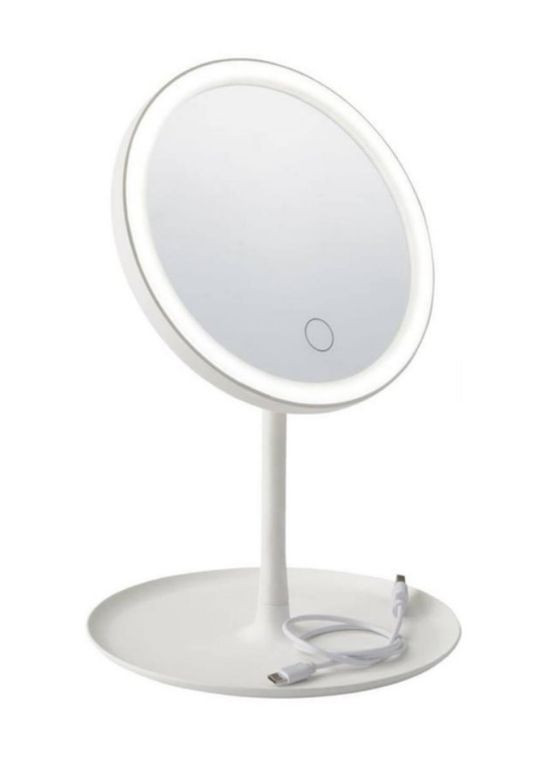 Дзеркало зі світлодіодним підсвічуванням настільне Біле (1834250320) Supretto (336380496)