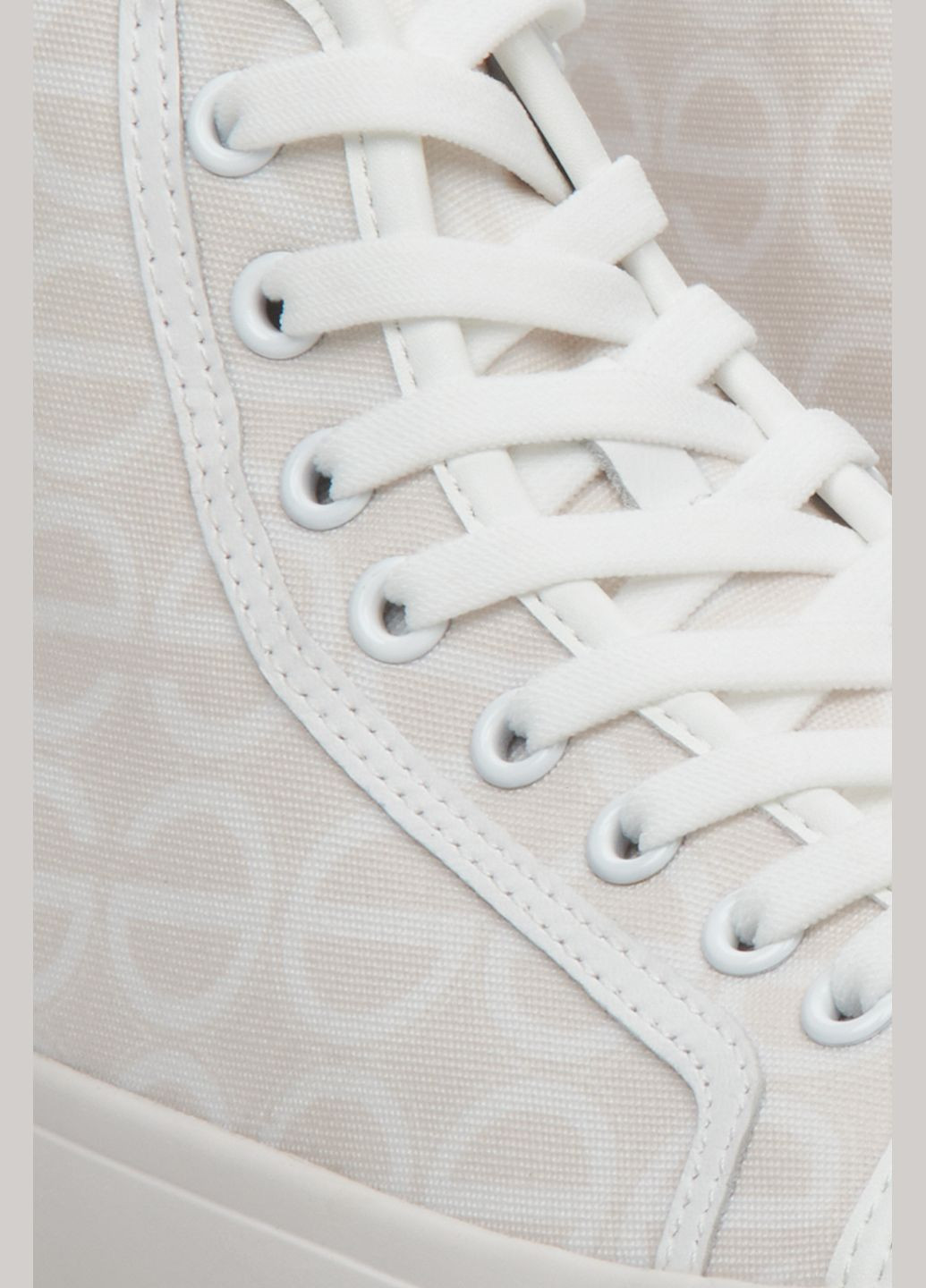 Світло-бежеві кеди високі, колір молочний Estro