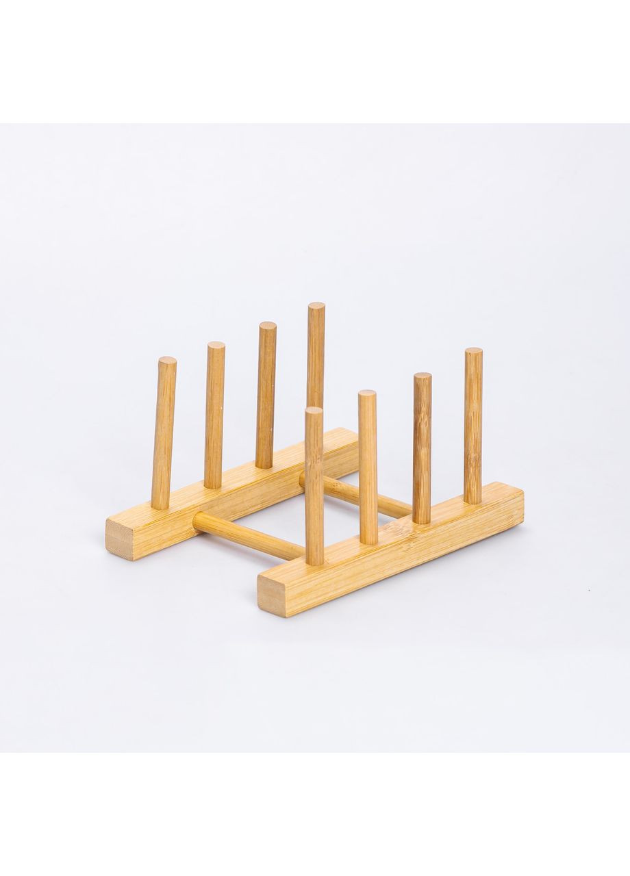 Підставка для тарілок і кришок дерев'яна на кухню 16×12.5×10 (см) HB-40-11 Yiwu (370802348)