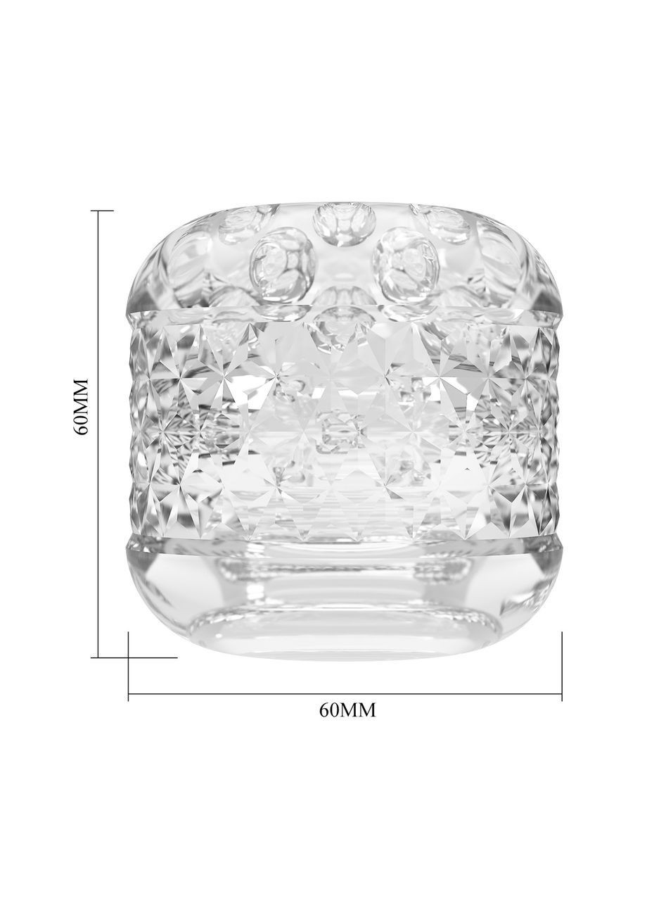 Мастурбатор Pretty Love Cary прозорий м'який еластичний з текстурою для стимуляції LyBaile (363975931)