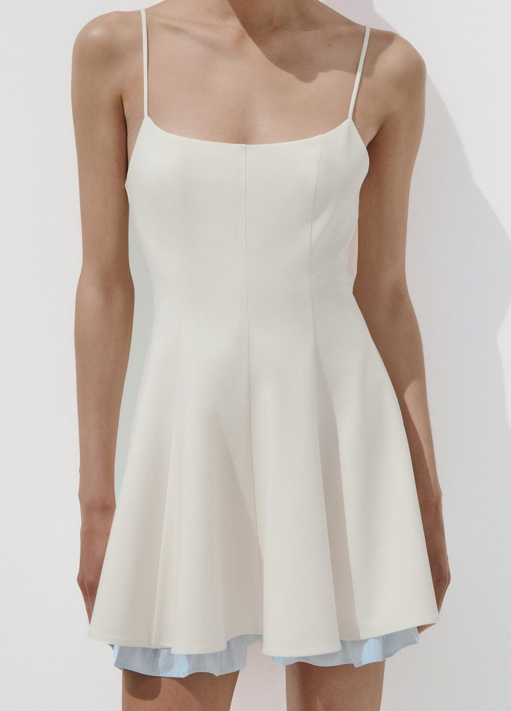 Світло-бежева повсякденний сукня Zara однотонна