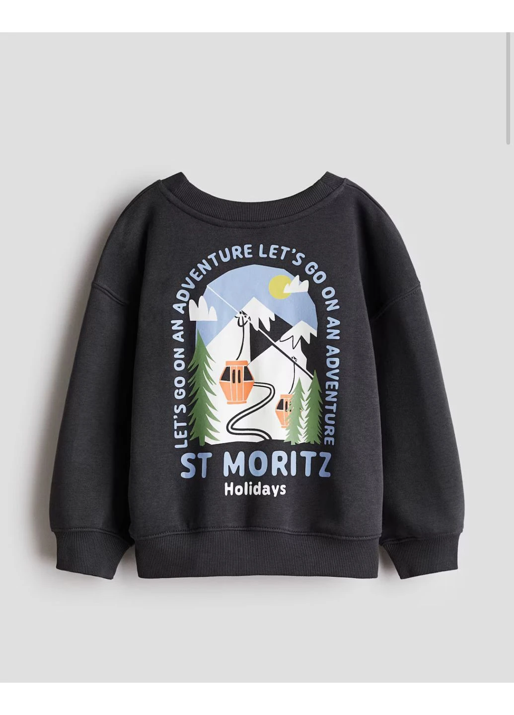 Світшот графітовий надписи, H&M (379029194)