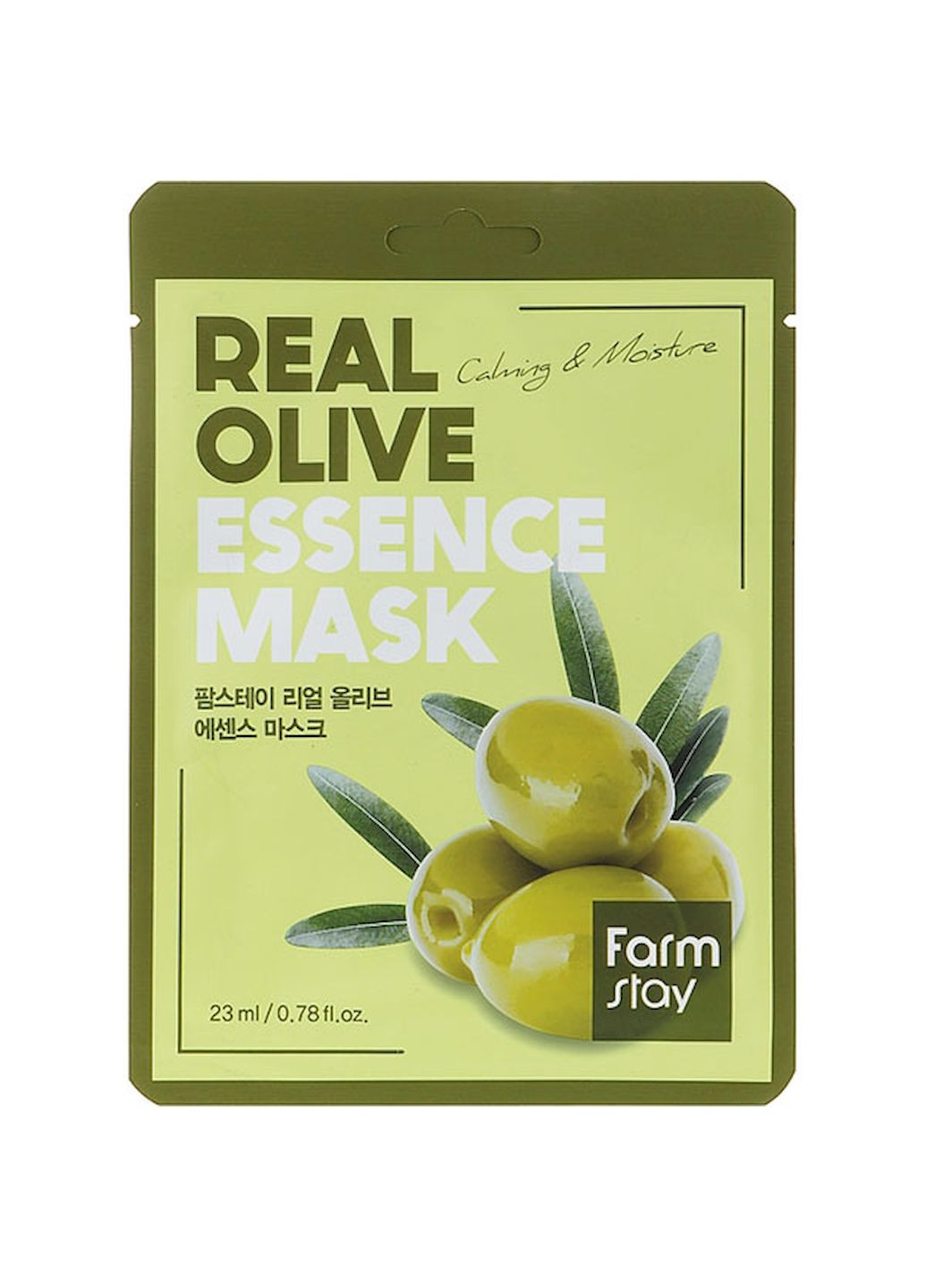Увлажняющая тканевая маска Real Olive Essence Mask для лица с экстрактом оливы 23 мл FarmStay (294197905)