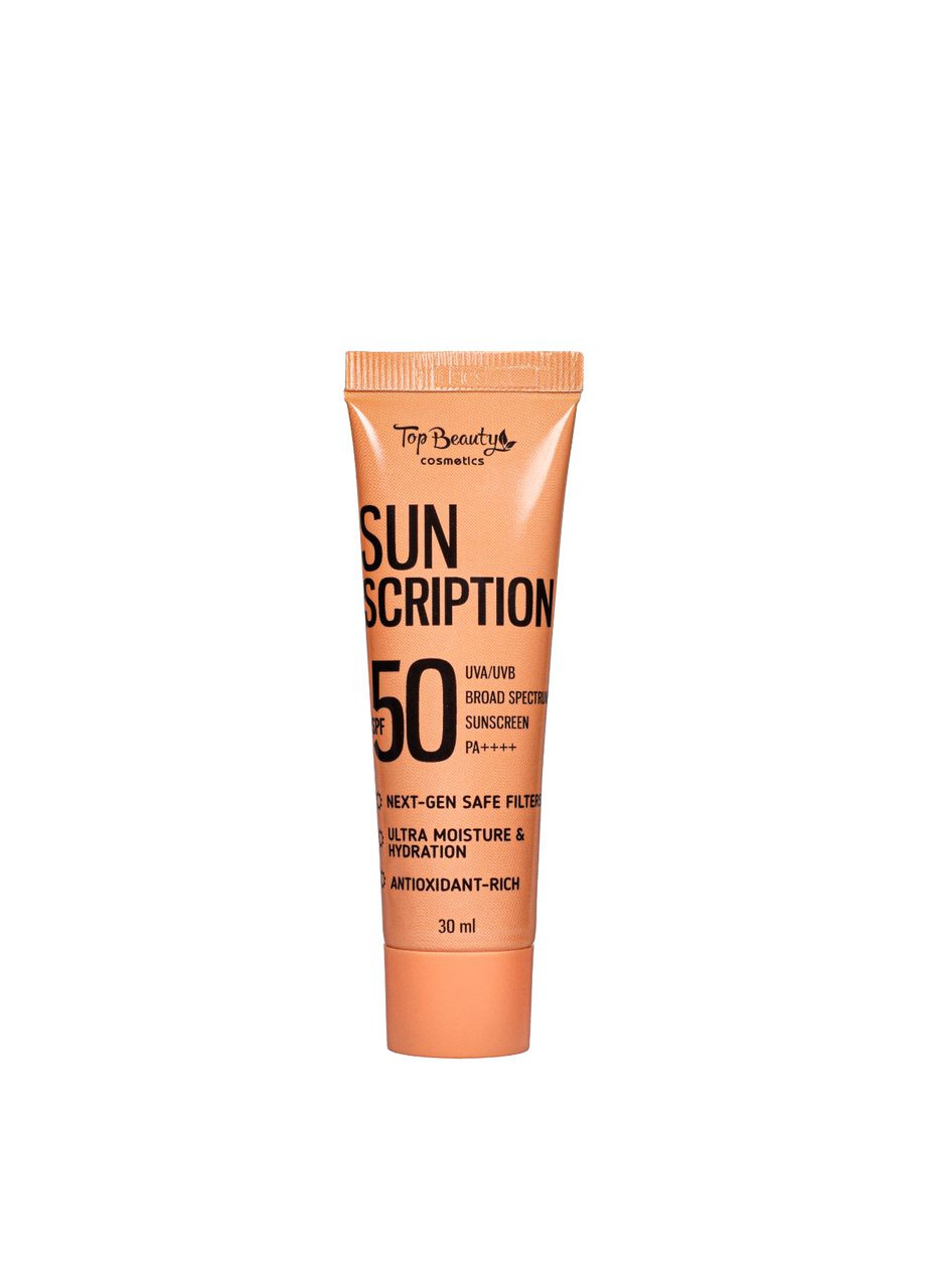 Крем солнцезащитный для лица Sun Scription SPF 50 PA++++ 30 мл Top Beauty (335050828)