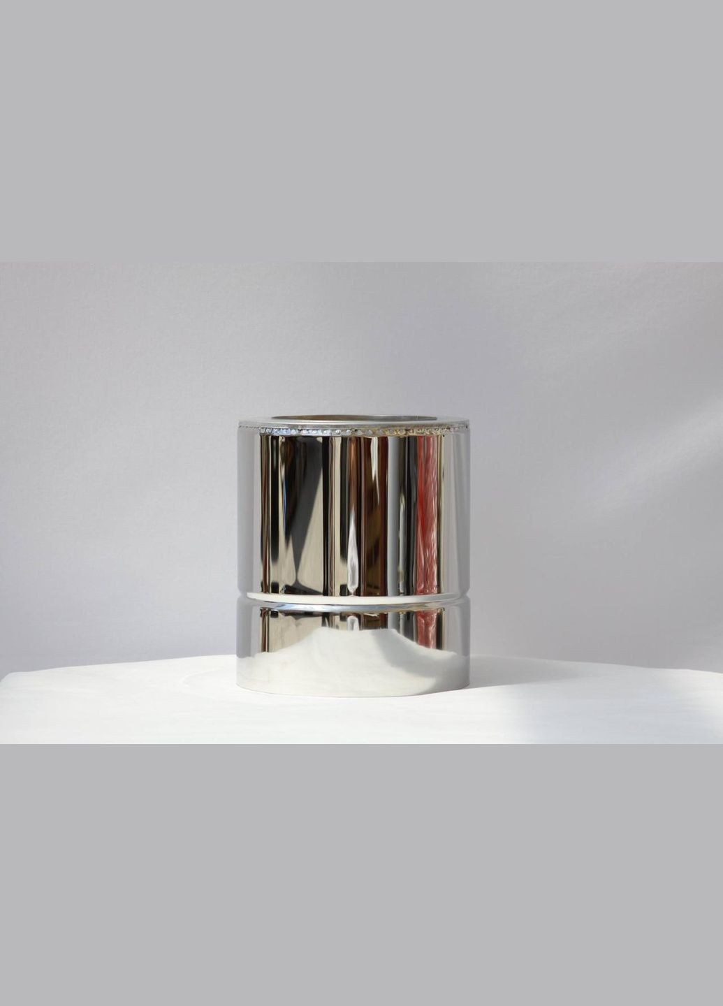 Труба для димоходу утеплена діаметр 130/200мм нерж/нерж 0,25м 0,5мм (сендвіч) Комінвент (317295733)