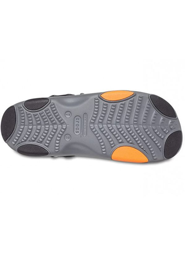 Серые повседневные сандалии kids' classic all-terrain sandal slate grey р 3-35-23 см. Crocs