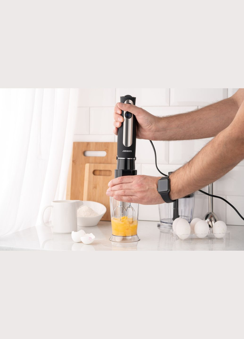 Блендер погружной HBG-800BDWHСH 800 Вт черный Ardesto (336881630)