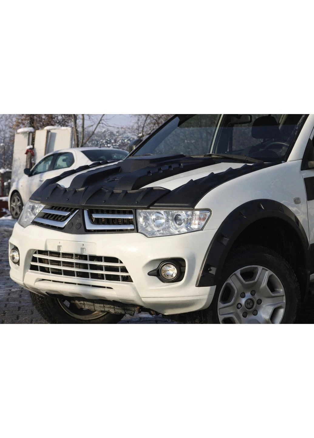 Накладка на капот V1 ( ) для Mitsubishi L200 2006-2015 рр ABS (389790476)