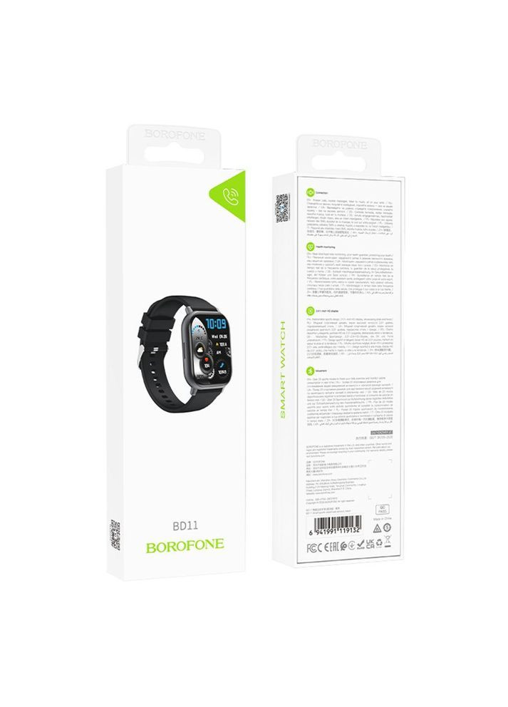 Смарт Годинник BD11 Smart sports watch (call version) Чорний Borofone (345560418)