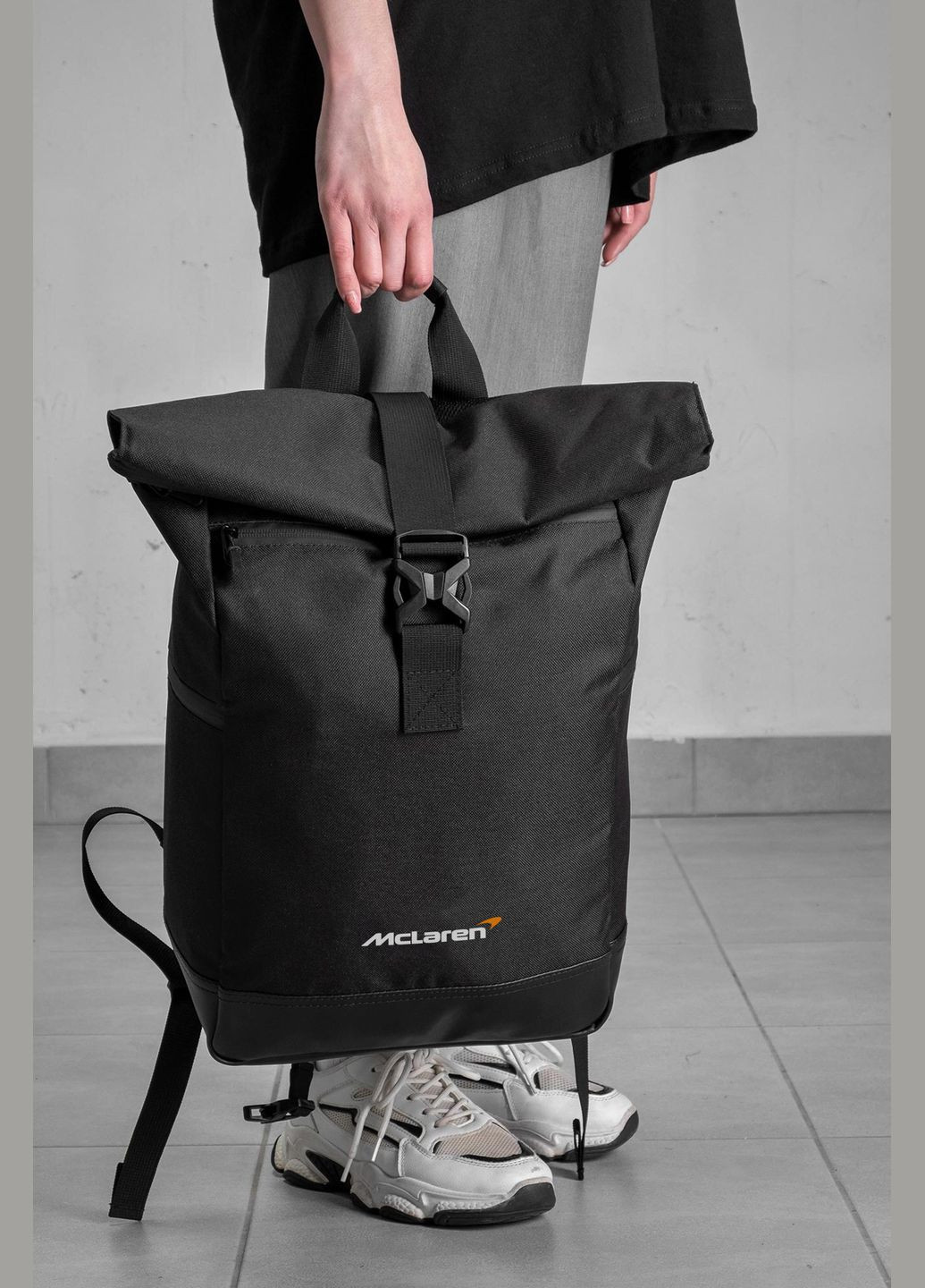 Женский Повседневный Рюкзак Роллтоп Школьный С Принтом McLaren Without (346475694)