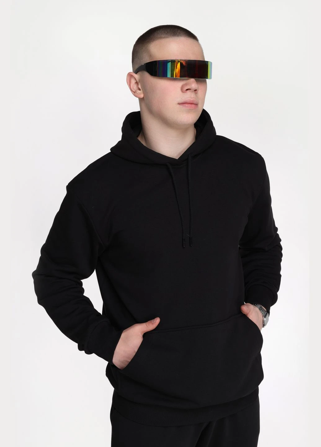 Худі однотонний чоловічий DMS006 baza (2000989425779D) shop (2000989425779) Demos (315985892)