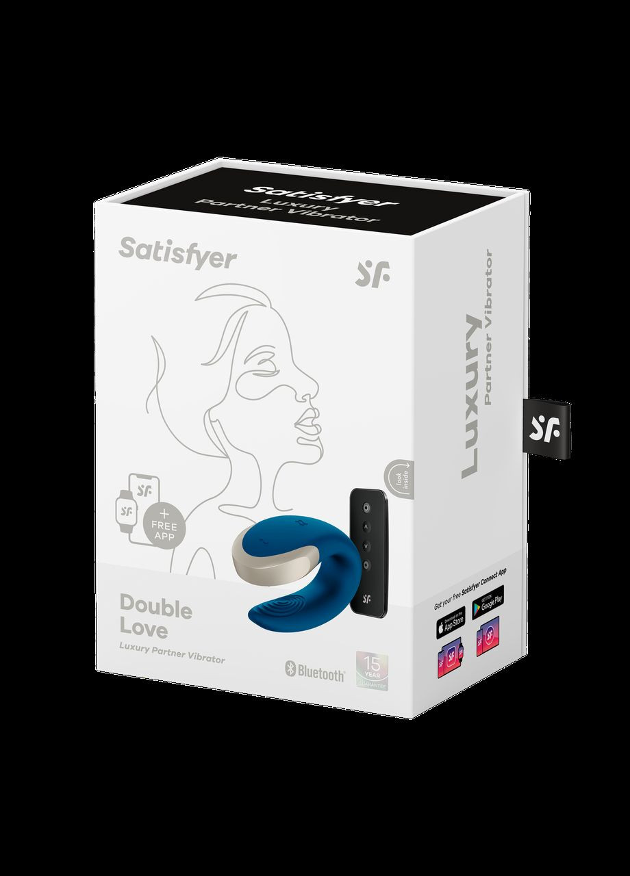 Смарт вибратор для пар Double Love Blue INTERSHOP Satisfyer (341303452)
