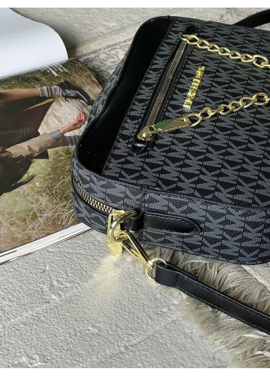 Сумка жіноча Jet Set Large Logo Bag Ivory чорний через плече No Brand (369934861)