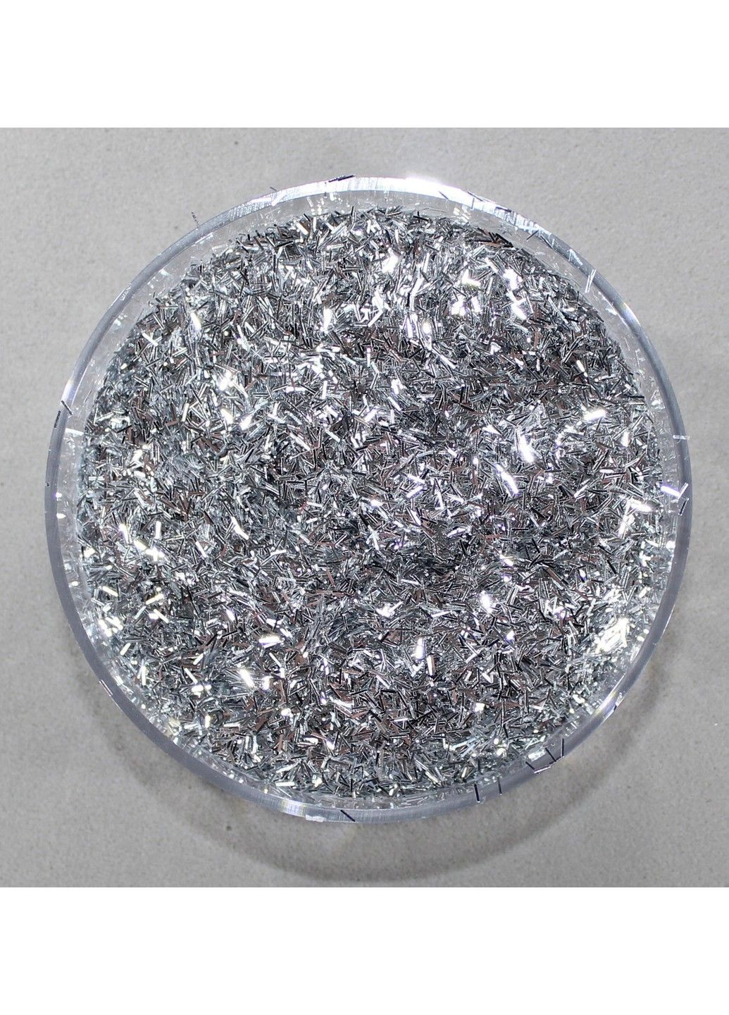 Глиттер (блестки), цвет - серебро люрекс 5 г. No Brand (334343031)